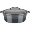Casseruola in ghisa massiccia - GSW - GREY SHADOW - 33 x 25 cm - Ovale - Induzione - Grigio