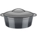 Casseruola in ghisa massiccia - GSW - GREY SHADOW - 33 x 25 cm - Ovale - Induzione - Grigio
