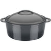Pentola in ghisa solida - GSW - GREY SHADOW - 24 cm - Rotonda - Induzione - Grigio