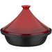 Tajine in ghisa massiccia - GSW - 30 x 22 cm - Coperchio in ceramica - Induzione - Rosso