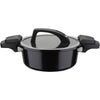 Pentola a bassa pressione - GSW - 24 cm - 4 L - Alluminio forgiato - Induzione - Nero