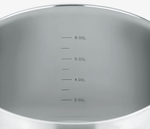 GSW Elegance - Batteria di pentole in acciaio inossidabile da 9 pezzi - Tutti i piani cottura a induzione