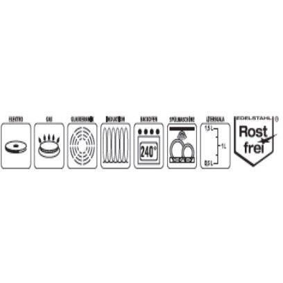 Forno olandese - GSW - RIGO - 24 cm - Induzione - Acciaio inossidabile