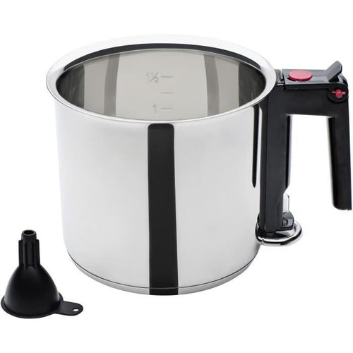 Bagnomaria - GSW - 16 cm - 1,5 L - Doppia parete e serbatoio - Induzione - Acciaio inox
