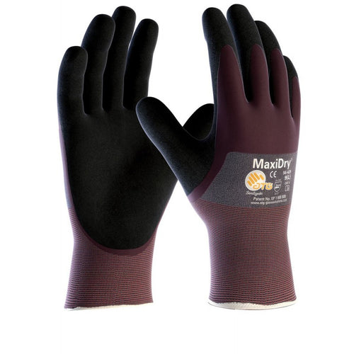 Guanti Maxidry Tg 11 Viola/Nero