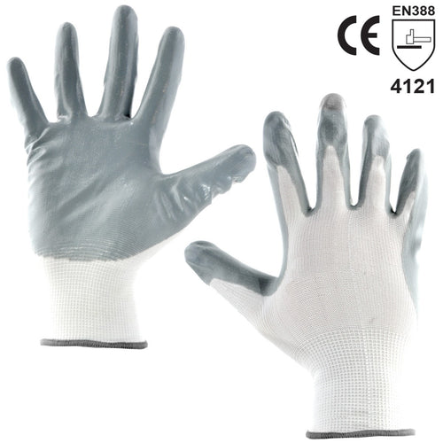 Guanti Nitrile Grigio Mis 11