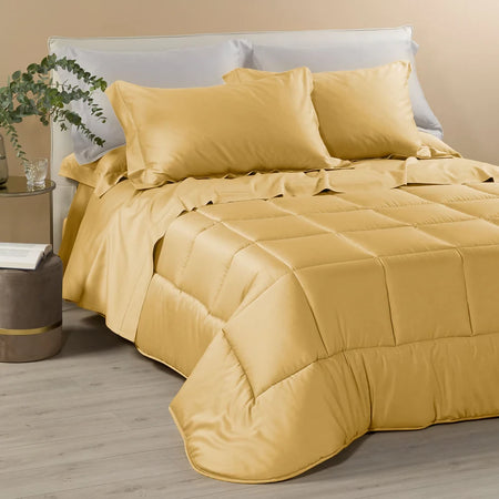 Trapunta In Raso Di Cotone Dreaming Gold – Matrimoniale