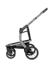 KIKKABOO Trio Completo IRENE, colore DARK GREY composto da Culla Navicella + Seggiolino Auto i-Size (40-87 cm) + Passeggino