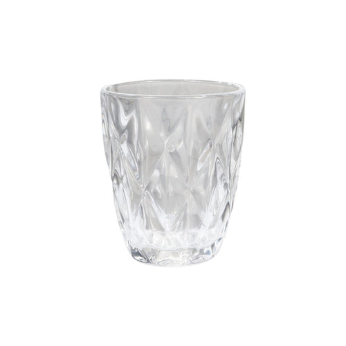 Bicchiere decorativo in vetro dettagliato da 260 ml