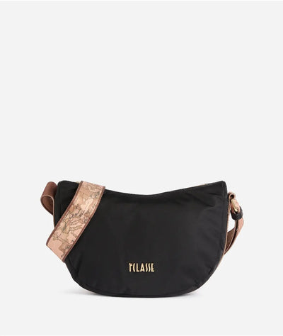 1^ Classe Borsa donna Stormy Nylon tracolla a mezzaluna piccola nera GZ67/9762 0001