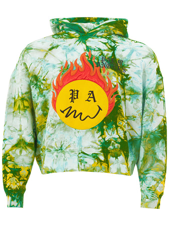 Palm Angels Felpa con Cappuccio Tye And Dye da uomo