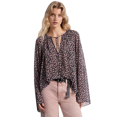 MICHAEL KORS canotte e top donna michael kors - floral v neck top - rosa da donna