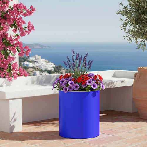 Tavolino Relax Bright con led luminosi con piano in vetro per esterno Made in Italy