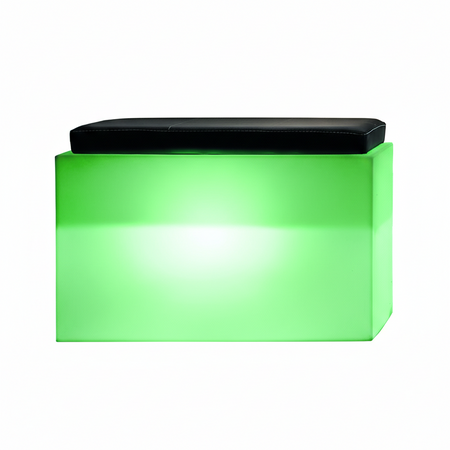 Poltroncina luminosa Roomy Bright con led pouf "Made in Italy" per esterno