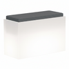 Poltroncina luminosa Roomy Bright con led pouf Made in Italy per esterno