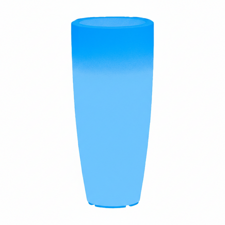 Vaso luminoso Stilo Round Bright decorazione con led per esterno "Made in Italy"