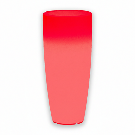 Vaso luminoso Stilo Round Bright decorazione con led per esterno "Made in Italy"