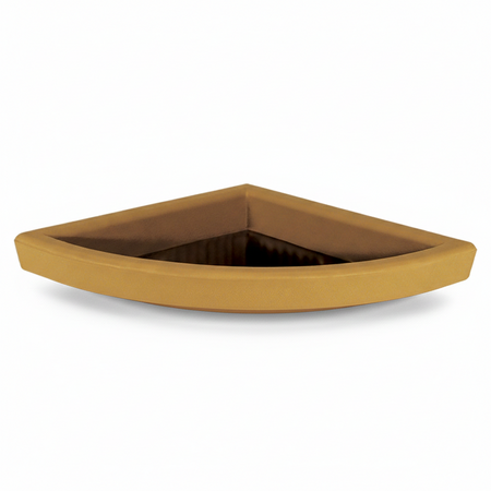 Sottovaso per vaso angolare in resina per piante e fiori "Made in Italy" da esterno