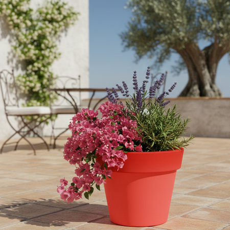 Vaso luminoso Gemma Bright rotondo con led lanterna decorazione "Made in Italy" per esterno