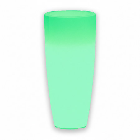 Vaso luminoso Stilo Round Bright decorazione con led per esterno "Made in Italy"