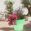 Vaso luminoso Gemma Bright rotondo con led lanterna decorazione Made in Italy per esterno