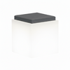 Poltroncina luminosa Square Bright quadrata con led pouf Made in Italy per esterno