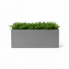 Vaso Cromia rettangolare per piante in resina Made in Italy 100 x 40 cm
