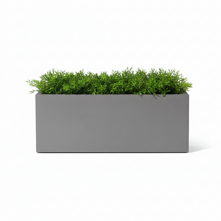 Vaso Cromia rettangolare per piante in resina "Made in Italy" 100 x 40 cm