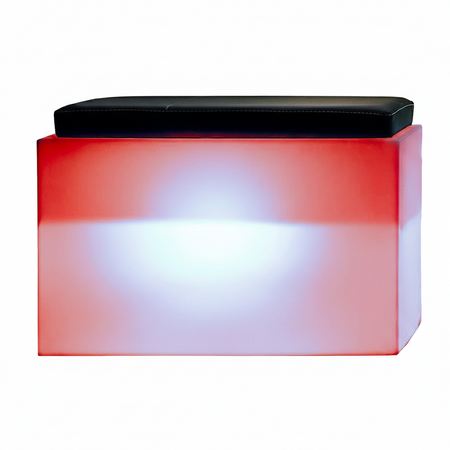 Poltroncina luminosa Roomy Bright con led pouf "Made in Italy" per esterno