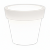 Vaso luminoso Gemma Bright rotondo con led lanterna decorazione Made in Italy per esterno