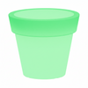 Vaso luminoso Gemma Bright rotondo con led lanterna decorazione Made in Italy per esterno