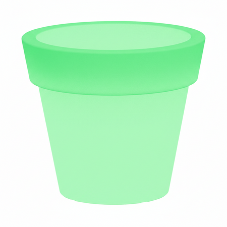 Vaso luminoso Gemma Bright rotondo con led lanterna decorazione "Made in Italy" per esterno