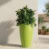 Vaso Cromia Prisma rotondo decorazione in resina Made in Italy da h 50 cm