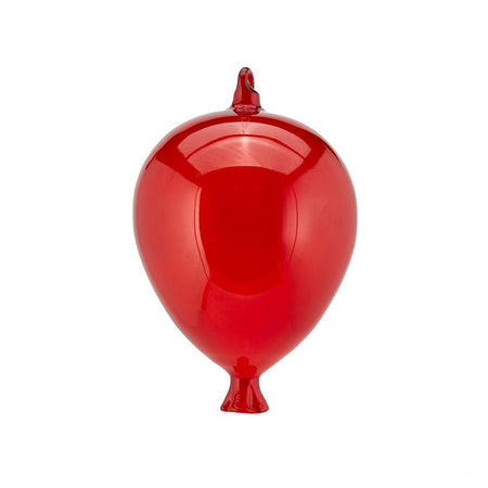 Palloncino in vetro Rosso da appendere, decorazione natalizia per vetrina o soffitto