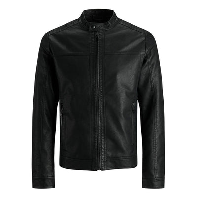 Giacca Jack & Jones Arner Leather black