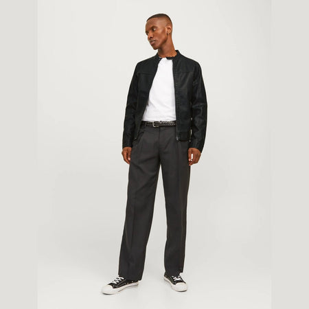 Giacca Jack & Jones Arner Leather black