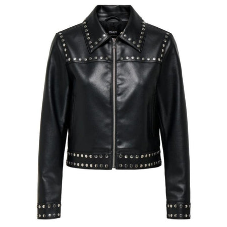 Giacca Only Maxime Faux LTHR JKT Black