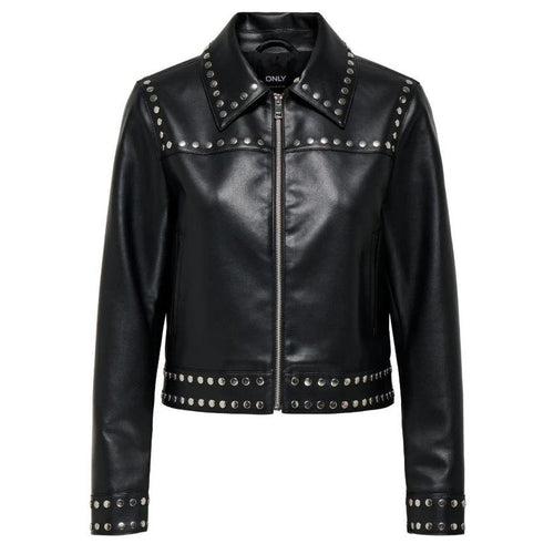 Giacca Only Maxime Faux LTHR JKT Black