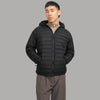 Giacca Uomo Nera Trapuntata 100gr con Cappuccio Jack & Jones