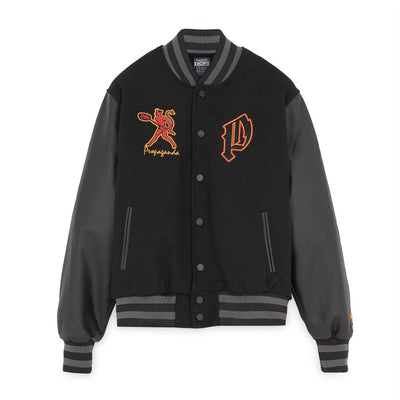 Giacca bomber Propaganda Varsity Mefisto black