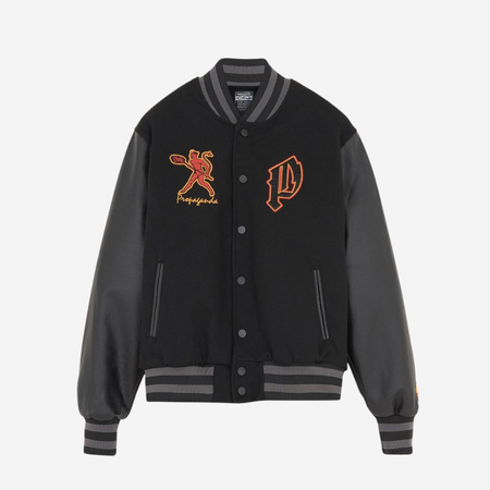 Giacca bomber Propaganda Varsity Mefisto black