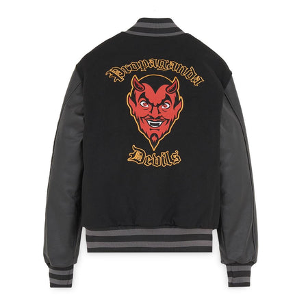 Giacca bomber Propaganda Varsity Mefisto black