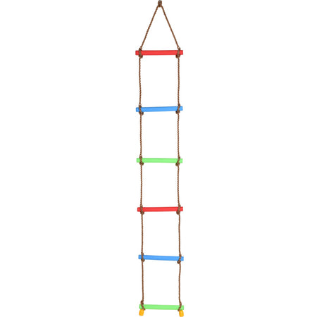 Gioco scala da arrampicata per altalena in plastica con corde per bambini
