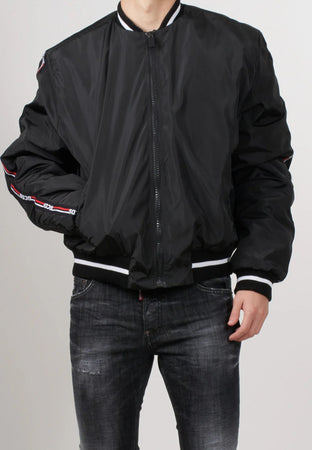 GCDS Giubbotto LOGO TAPE NYLON BOMBER da uomo
