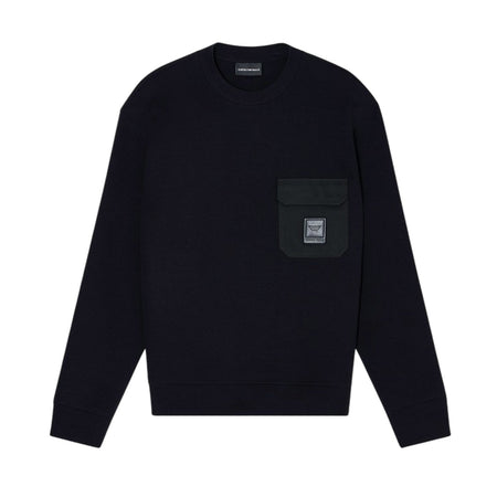 EMPORIO ARMANI felpe senza cappuccio uomo emporio armani - sweatshirt - nero da uomo
