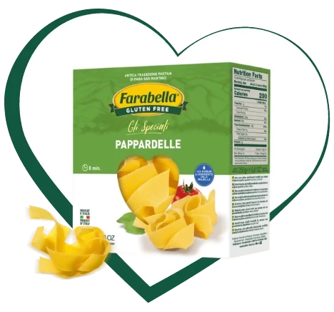 Pappardelle all'uovo 250g senza glutine Farabella con farina di mais e di riso
