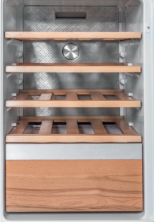 Grf t9183winbg frigo tre porte con cantinetta side by side vetro nero classe e total no frost 548 litri