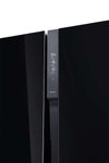Grf t9183winbg frigo tre porte con cantinetta side by side vetro nero classe e total no frost 548 litri