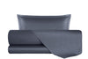Completo Letto in Raso di puro cotone In Raso DELUXE Grigio Fumo