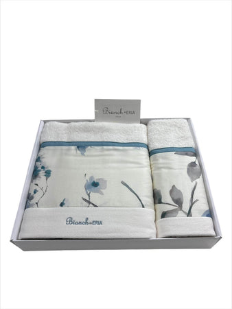 Set Asciugamani Biancheria Sanremo Spugna di Cotone